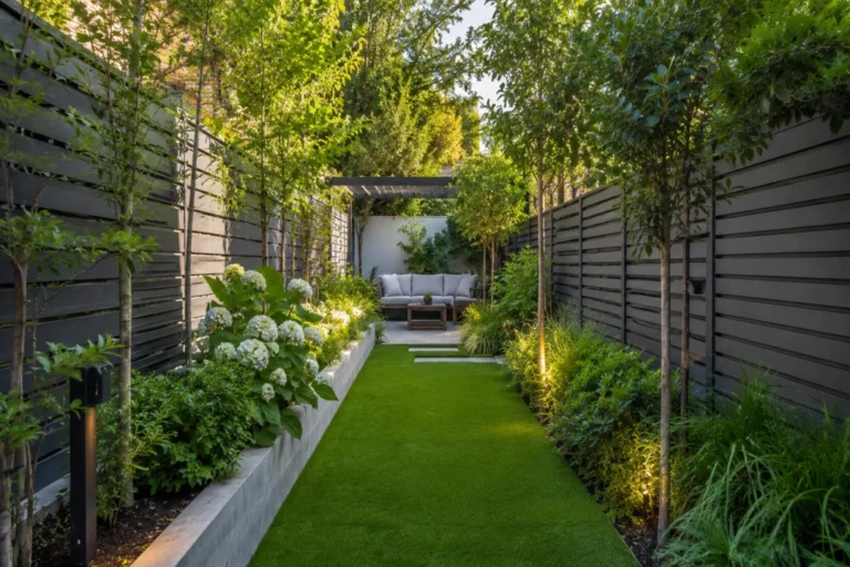 Comment aménager un jardin étroit et long pour lui donner plus de profondeur ?